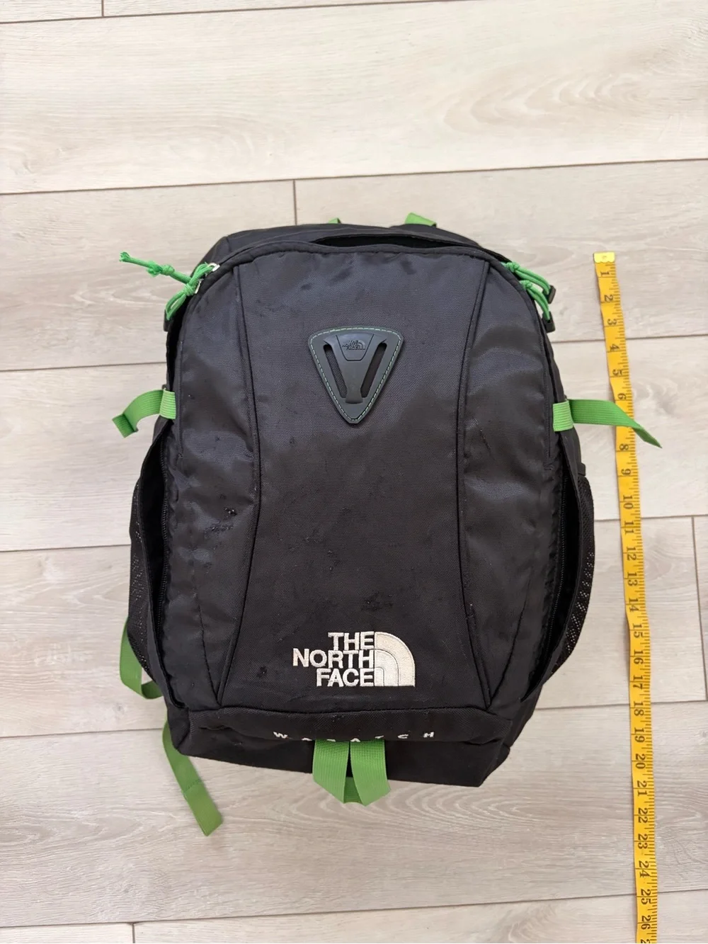 North Face Wasatch Large Black & Green Men's Backpack